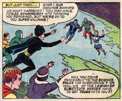 The Substitute Heroes versus the Legion of Super-Villains