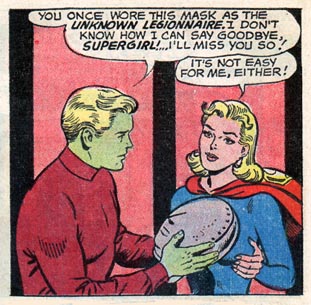 Brainiac 5 says goodbye to Supergirl