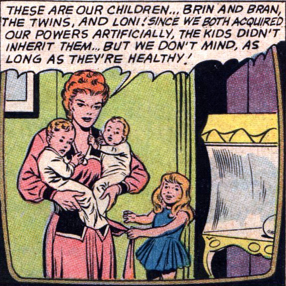 Ayla Londo, a.k.a. Light Lady, and her children Loni, Brin, and Bran