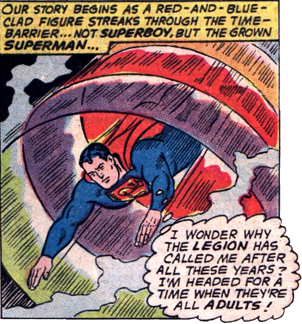 Superman visits the Adult Legion