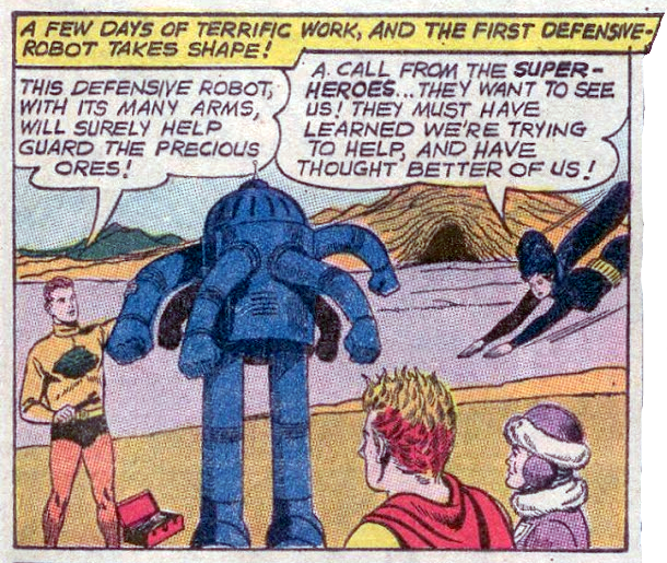The Substitute Heroes' defensive robot
