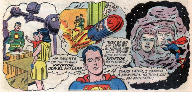 Superboy recalls his origin